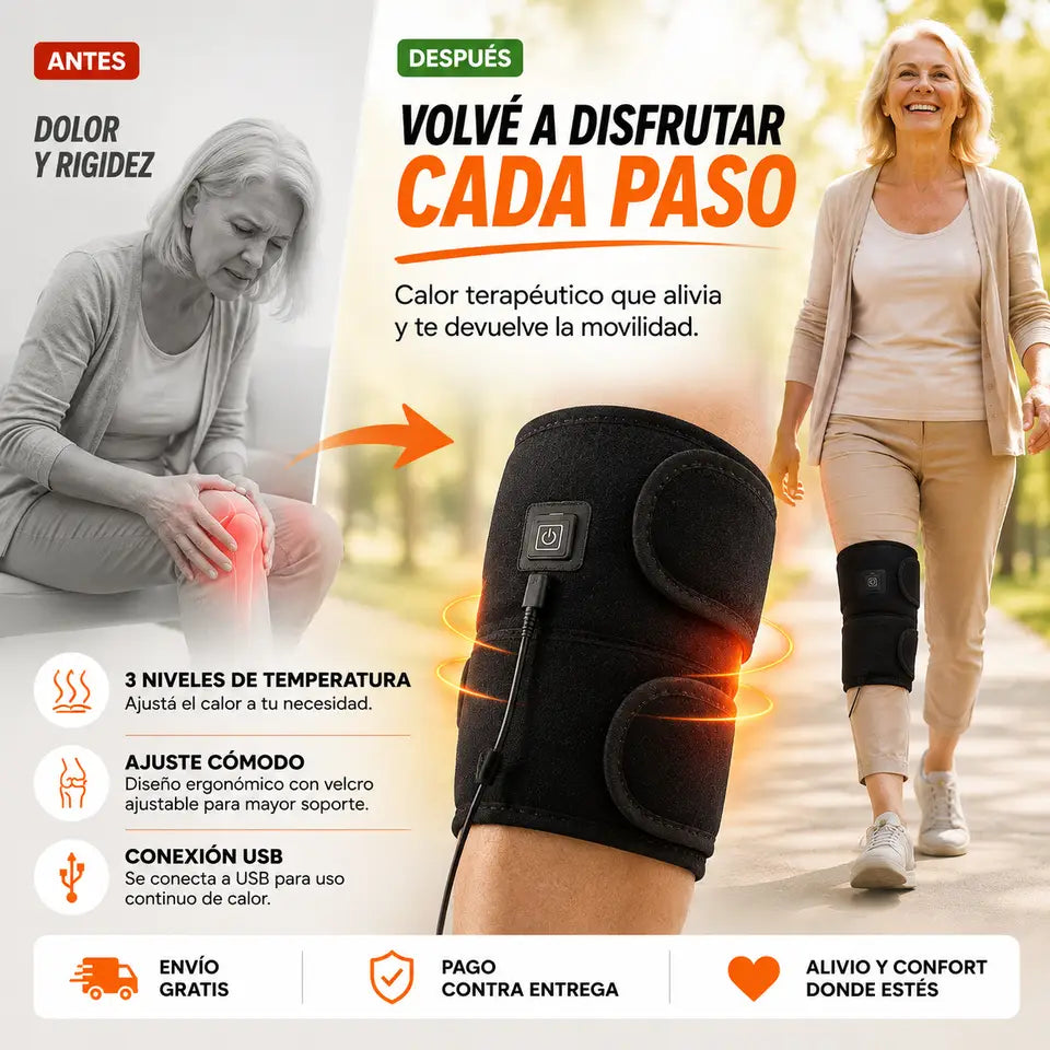 Rodillera Térmica USB | Alivio al Instante