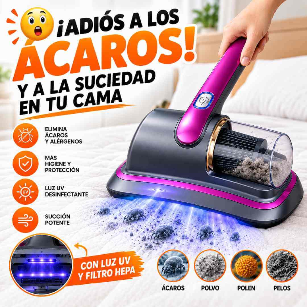 Aspiradora Anti-Ácaros con Luz UV