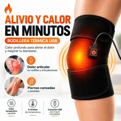 Rodillera Térmica USB - Alivio y calor en minutos